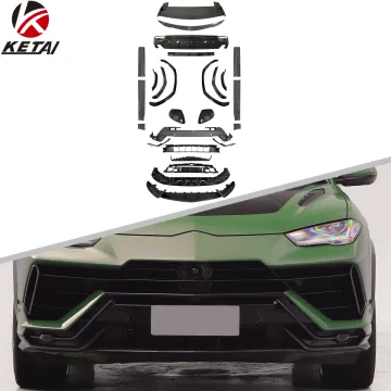 2023 Lamborghini Urus S Upgraded Dry Carbon Fiber Aero Kit: Bumper, Rear Diffuser, Spoiler