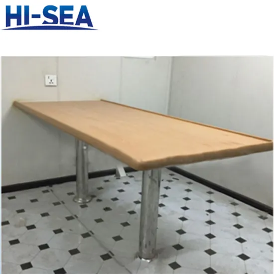 Modern Rectangular Wooden Marine Boat Ship Dinner Table - Durable Design for Sale