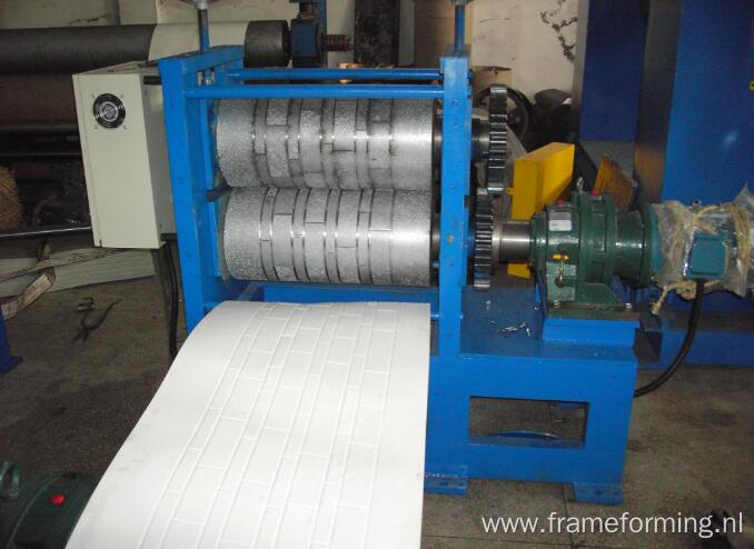 steel wall panel sheet embossing machine embossing rollers