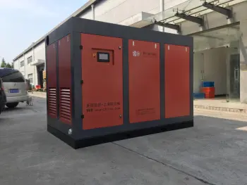 75kw 90HP Two Stage Screw Compressor / Air Compressor Cooling System