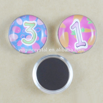 Wholesale custom crystal 3D fridge magnet for children gift/decoration