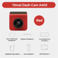 70Mai Dash Cam A400 Car Recorder 1440p