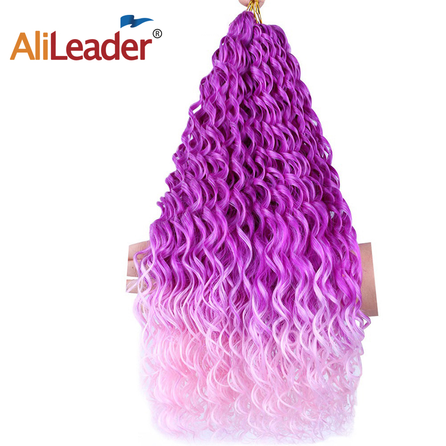 Ombre Synthetic Loose Water Wave Crochet Hair 24 Inch