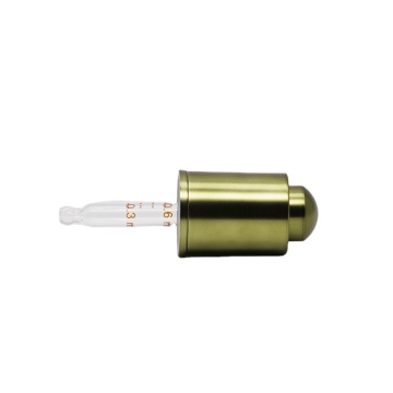 Plastic Top Press Green Dropper For Glass Bottles