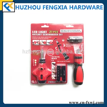 Led Ratchet Screwdriver with Sockets & Bits Set of Hand Tool LED Ratchet Screwdriver Flexible Ratchet Screwdriver