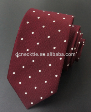2016 New Ties For Men Wedding Tie Dot Print Red Mens Neck Tie