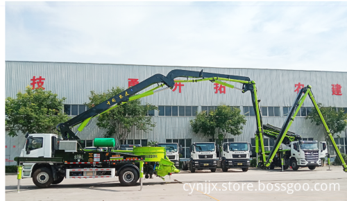 China Supply Concrete Mixer Pump Truck with Boom