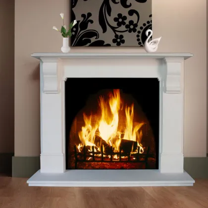 Contemporary Art Living Room Cheap Stone Fireplace Mantel