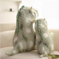 Little green dinosaur standing plush toy