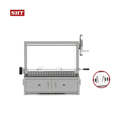 BBQ Grill Machine Flat Top BBQ Argentine Barbecue Grill Flank Steak Charcoal Grill