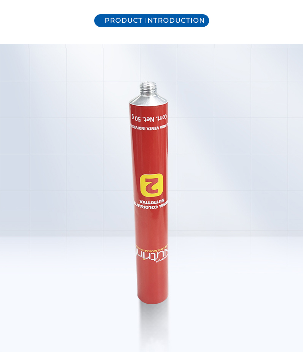 Hair Color Cream Aluminum Collapsible Tube X