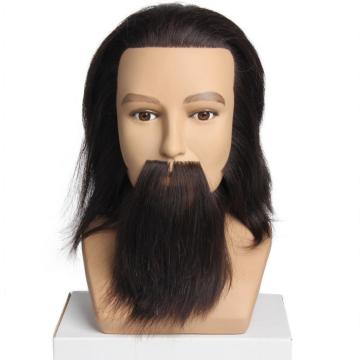 OEM male mannequin head with beard, no MOQ male silicone mannequin head