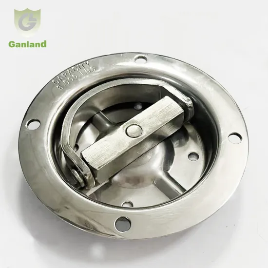 GL-14158 Stainless Steel Flush Mounted Recessed Rope D Tie Down Ring