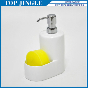 Hot Sale Ceramic Soap Dispenser With Sponge