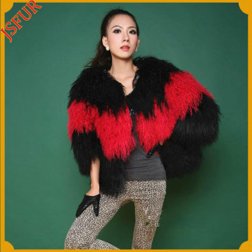 Wonderful Wholesale Mongolian Fur Women Wear Topcoat