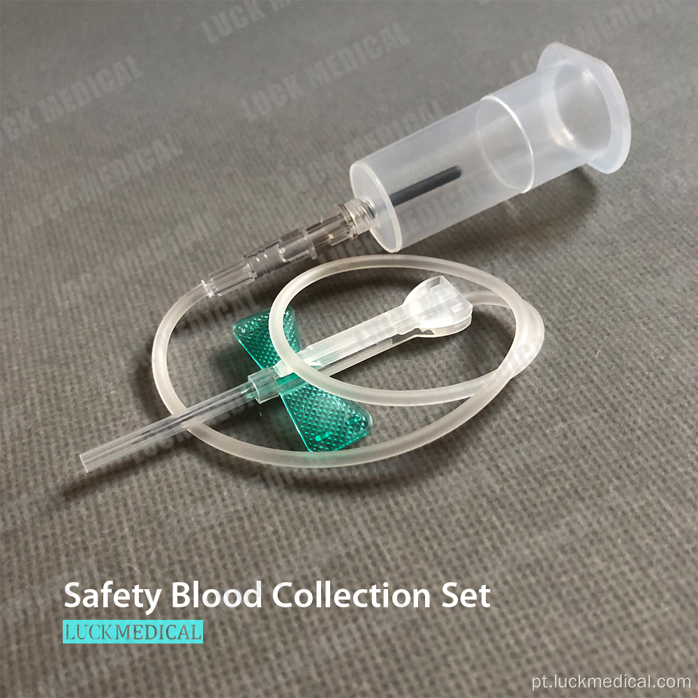 Conjunto de agulha de segurança de coleta de cultura de sangue