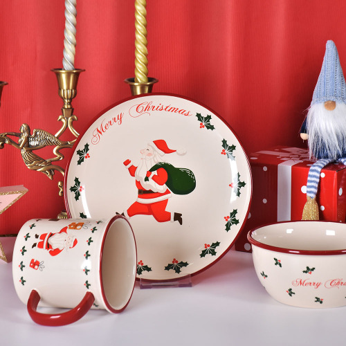 Set di stoviglie di Natale di Amazon Set per la cena in ceramica