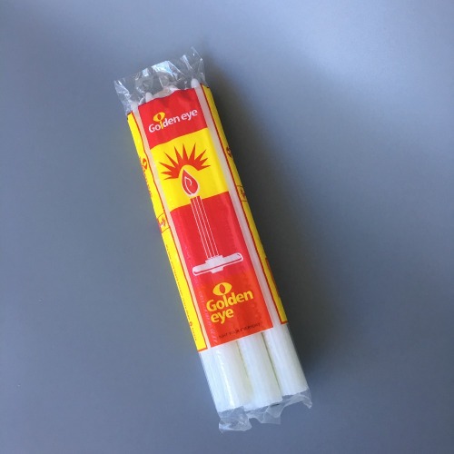 Home Use 66g White Decorative Fluted Candle