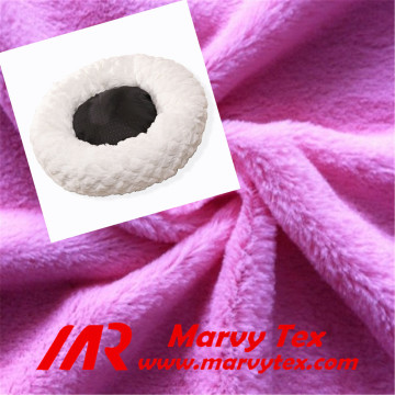 super soft cotton fabric for dog bed polyester PV Plush fabric