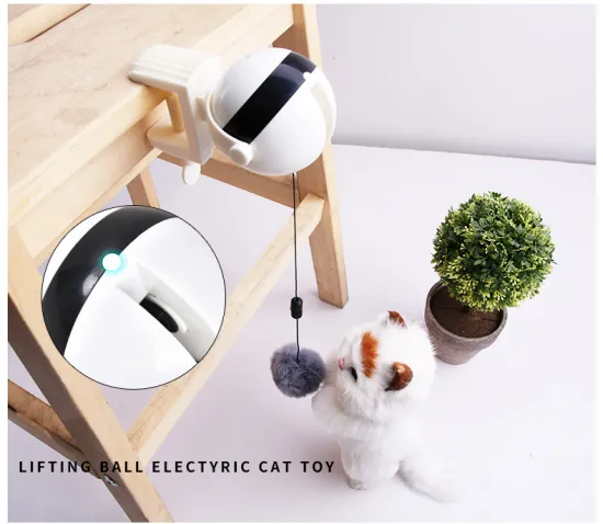 Electronic Motion Cat Toy Lifting-Ball Cat-Ball-Toys Electric Flutter Rotating Interactive Puzzle Smart Pet Cat Toys Pet Supply