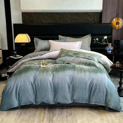 Durable Cotton Bedding Set with Smooth Texture - Four Piece Set