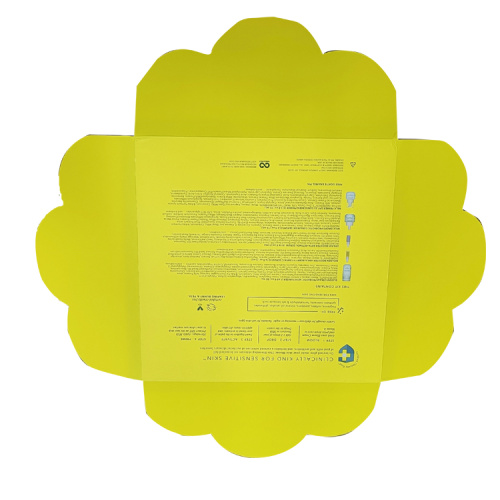 Cosmetic Beauty paper box packaging with perforation line