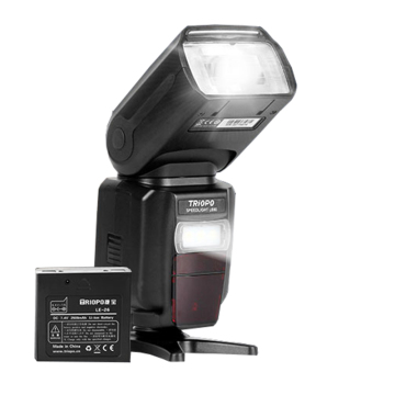Triopo 2.4G GN60 Li -Ion Baterai untuk DSLR Camera Flash Speedlite - Kompatibel dengan V850II Speedlight Canon Nikon