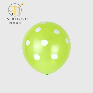 12" Polka DOT Latex Party Balloon