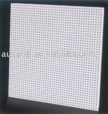 Perforated square ceiling