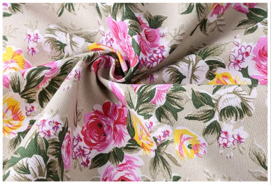 Printed canvas fabric for home textile/tablecloth/bags