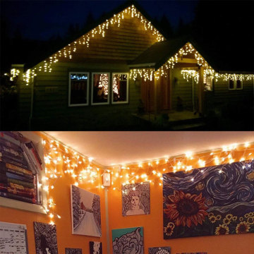 Fiamma da muro a batteria impermeabile Fiamma a led con ghiacciolo