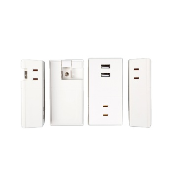 6 Pin Wall Outlet Extender with USB Charging Port and Surge Protection