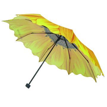 Folding Umbrella with Manual Open and Recycled PET Woven Fabric Cover