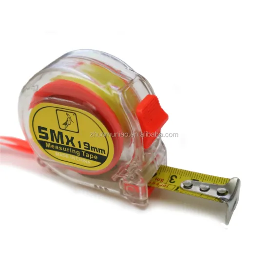 Daily Usage Transparent Drop Resistance Measuring Tape Excellent Hand Tool Custom Acceptable 3m 5m 7.5m 10m