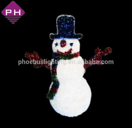 2015 new design 3D snowman festival decoration light