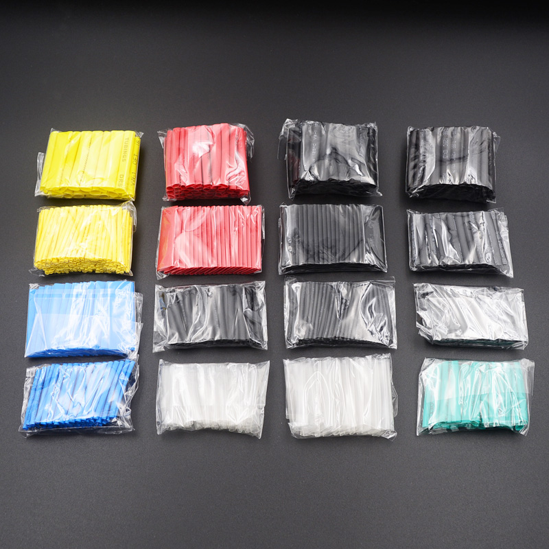 580pcs Heat Shrink Tubing Insulation Shrinkable Tubes Assortment Electronic Polyolefin Wire Cable Sleeve Kit Heat Shrink Tubes