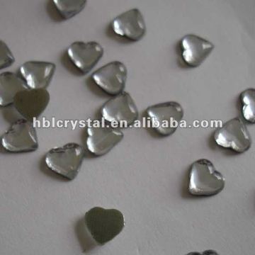 6*7MM HEART SHAPE hot fix rhinestone