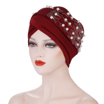 Vintage Muslim Hat: Hot Stamping Hijab Ethnic Bandanas Indian Hat Headscarf for Bride's Wedding Turban Cap