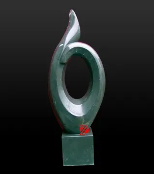 stone modern abstract garden sculpture