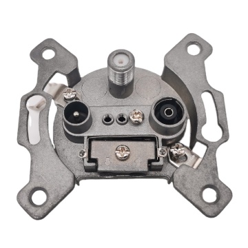 Professional Zinc Lightweight Casting Housing Components for Catv Female TV, FM, SAT Wall Socket Outlets
