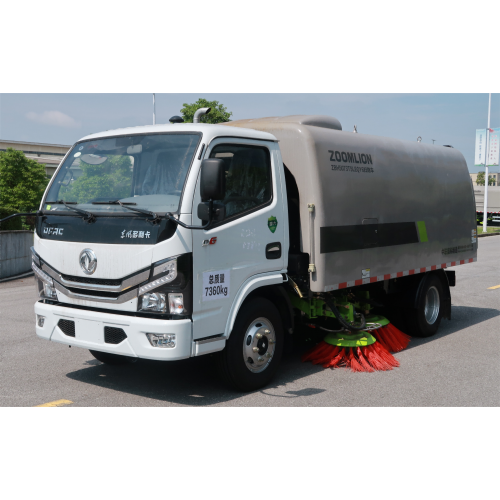 Highways road sweeper attached on truck