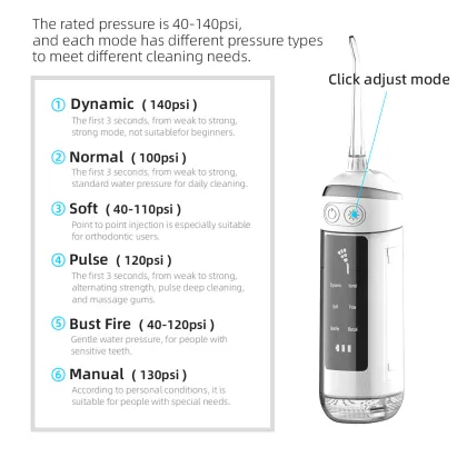Dental Floss Irrigator Water Flosser with Free Sample Braces