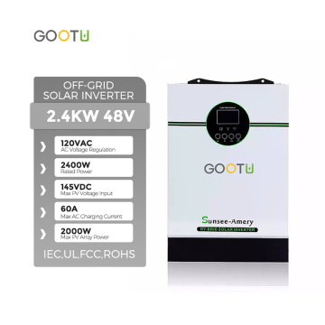 24V Off Grid 2400W Διαχωριστικό μετατροπέα SOALR 2400W