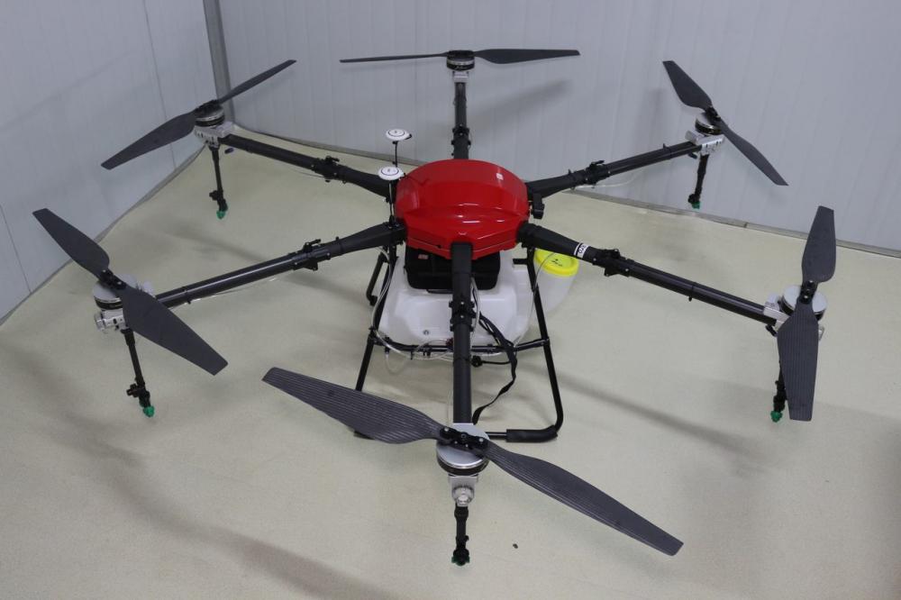 Penyembur tanaman drone pertanian 25kg 6 paksi