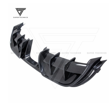 PT Style Carbon Fiber Rear Lip Spoiler for Porsche Cayman & Boxster 718 (2016-2020)