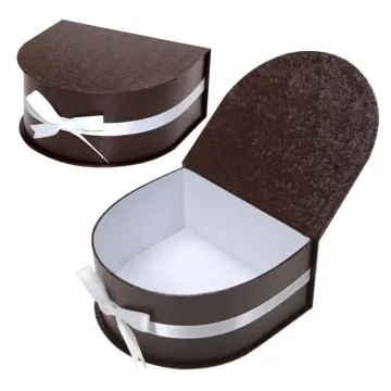 Luxury Cardboard Semicircle Gift Box with Magnet Closure