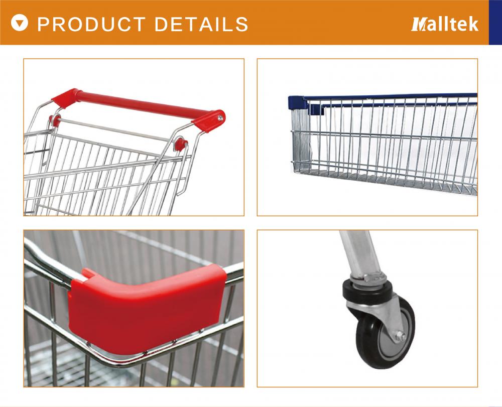 2 layer Metro Supermarket Shopping Trolley