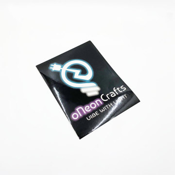 Corporate luminous logo sticker