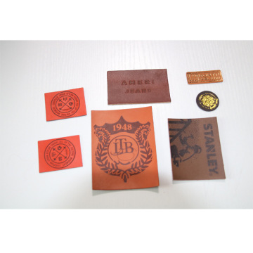 PU genuine leather leather label leather trademark