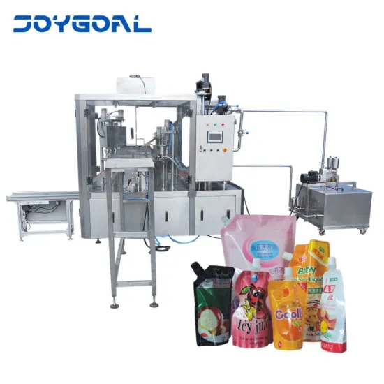 Jelly Sauce Filling and Sealing Machine: ZLD-4A Doypack Pouch Capper